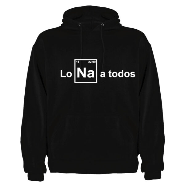 Polera lo na a todos capucha