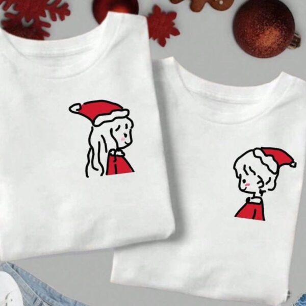 pack polos pareja navidad